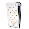 Чехол блокнот Guess для iPhone 5 / 5S TESSI Flip White GUFLP5STW